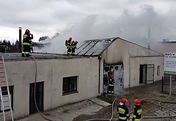 Pożar w Osielsku przy ulicy Kolonijnej [ZDJĘCIA]