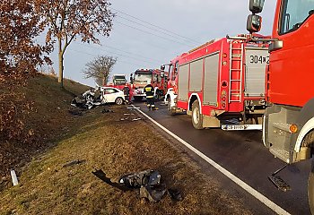 Śmiertelny wypadek w Pawłówku pod Bydgoszczą [ZDJĘCIA]