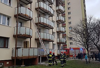 Akcja strażaków na Kozietulskiego [ZDJĘCIA]