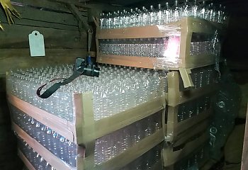Ponad 1100 litrów trefnego spirytusu na Okolu