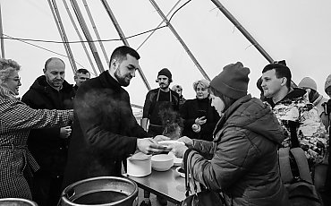 Otwarcie kuchni przy kościele św. Jan Pawła II we Lwowie