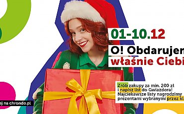 CH RONDO w roli Gwiazdora obdarowuje prezentami na Święta i zapewnia gwiazdkowe atrakcje