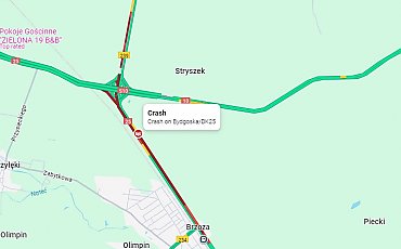 Wypadek w Stryszku. DK 25 zablokowana w obu kierunkach [Z OSTATNIEJ CHWILI]