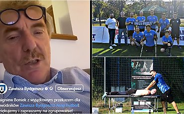 Zbigniew Boniek nagrał przesłanie dla Zawiszy Bydgoszcz: Wspaniała inicjatywa