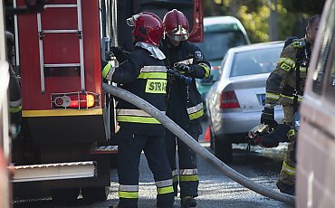 Pożar auta na S5. Trasa zablokowana w okolicach Zbrachlina [Z OSTATNIEJ CHWILI]