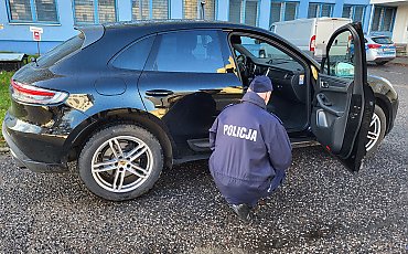 Porsche z Niemiec znalezione w podwłocławskim lesie