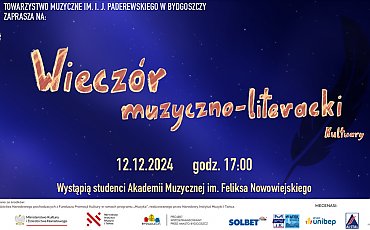 Wieczór muzyczno-literacki w Towarzystwie Muzycznym w Bydgoszczy [ZAPROSZENIE]