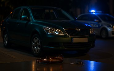 Pijany recydywista zasnął za kółkiem w centrum miasta. Sąd odebrał mu auto i zakazał jazdy do końca życia!