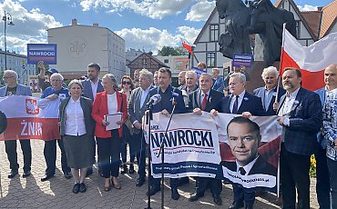 Karol Nawrocki kandydatem „normalności”. Konferencja poparcia w Bydgoszczy
