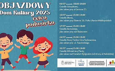 „Zamiast smartfona – kapsle i skakanie w gumę!” Objazdowy Dom Kultury wraca na bydgoskie podwórka!