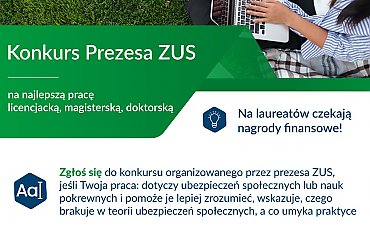 Pisałeś pracę o ZUS-ie? Możesz zgarnąć nagrodę prezesa!