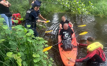 Kajak i promile? Nie tym razem! Policja kontrolowała spływających Wdą