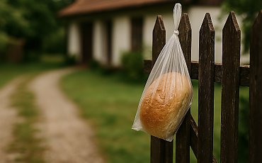Chleb wisiał na płocie kilka dni. Tak uratowano życie 70-latkowi