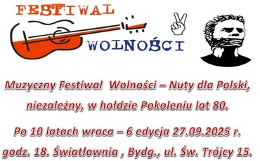 Festiwal Wolności powraca do Bydgoszczy: nie przegap tego wyjątkowego wydarzenia!