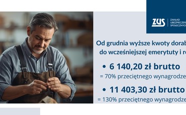 Dorabianie do emerytury: nowe limity od grudnia