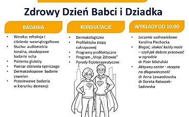 Zdrowy Dzień Babci i Dziadka! Jutro bydgoski oddział NFZ zaprasza na bezpłatne badania