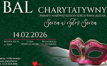 Wytańczą wsparcie dla małego Maksia! Parafia Najświętszego Serca Pana Jezusa w Bydgoszczy zaprosiła na  Walentynkowy Bal Charytatywny