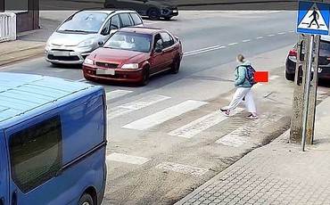 Groźny incydent na pasach! Kierowca Hondy na celowniku policji