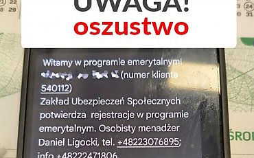 Uwaga na kolejne oszustwo „na ZUS”. Emeryci na celowniku przestępców