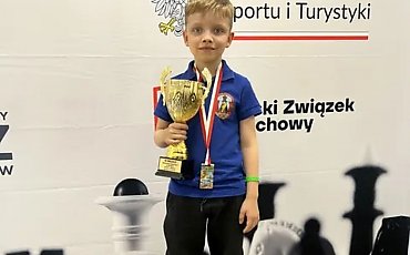 Siedmiolatek z Grudziądza na podium Mistrzostw Polski w szachach
