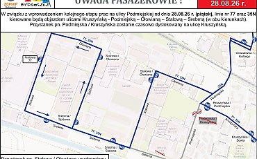 Duże zmiany na Osowej Górze. Nowy wlot, koniec objazdu Krogulczą i przeniesione przystanki