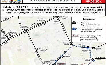 Duże zmiany na Górzyskowie. Inowrocławska zamknięta, autobusy pojadą objazdem