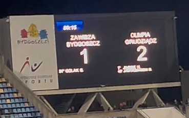 Twierdza przy Gdańskiej padła. Zawisza przegrał z Olimpią Grudziądz