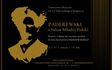 Listopad z Paderewskim. Cztery koncerty przy ul. Skargi w Bydgoszczy