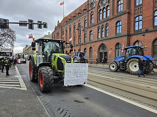 Komunikat KPUW dot. protestów rolników na terenie województwa kujawsko-pomorskiego
