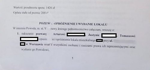 Schreiber apeluje o wiral w sprawie eksmisji 6-latka. „Możemy uratować kilka rodzin”