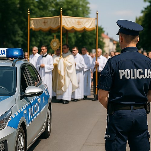 Boże Ciało pod nadzorem policji! Surowe kontrole, więcej patroli i specjalne zakazy na drogach