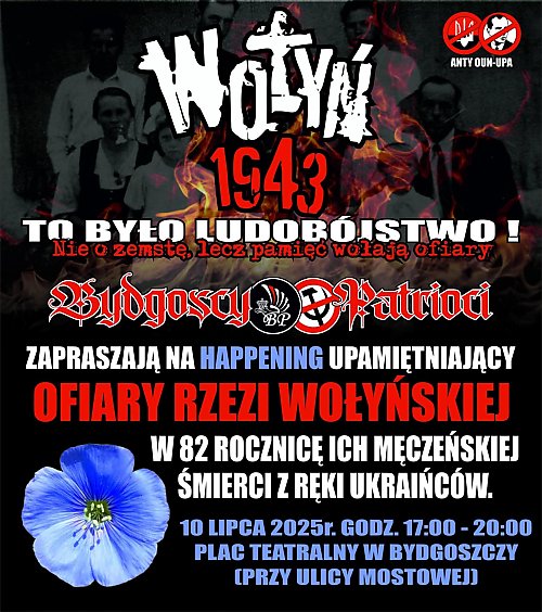 Bydgoszcz pamięta! Pamięć o Wołyniu – potężne obchody 10 lipca
