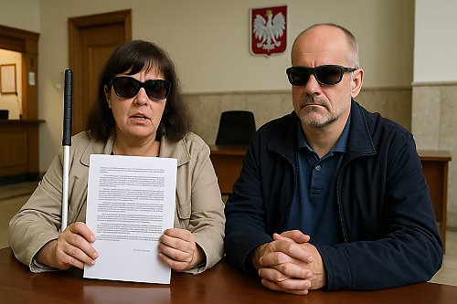 Nie jesteśmy ubezwłasnowolnieni! Niewidomi małżonkowie walczą o godność w urzędach 