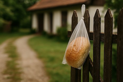 Chleb wisiał na płocie kilka dni. Tak uratowano życie 70-latkowi