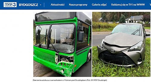 Autobus zderzył się z autem osobowym  [Z OSTATNIEJ CHWILI]