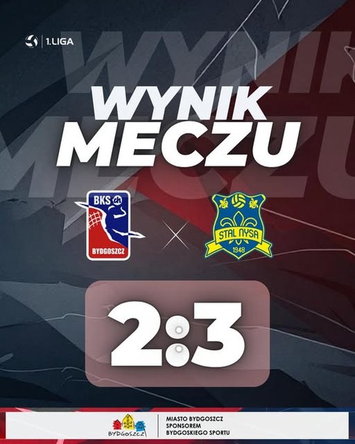 Visła Bydgoszcz znów bez szczęścia po tie-breaku!