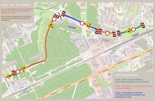 Remont ul. Andersa i Akademickiej: co czeka bydgoskich kierowców?
