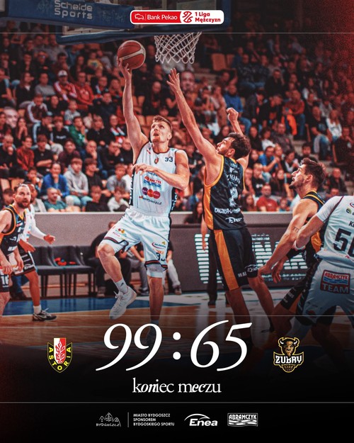 Zwycięstwo Astorii Bydgoszcz! Żubry zmiażdżone na własnym parkiecie