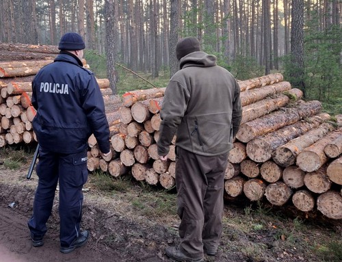 Fordoński dzielnicowy walczy o czysty las – razem ze Strażą Leśną!