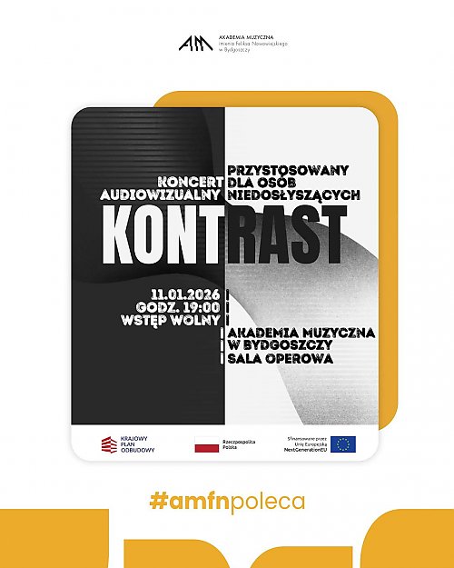 Osoby niedosłyszące będą mogły... wysłuchać koncertu! Specjalne wydarzenie organizuje dla nich Akademia Muzyczna