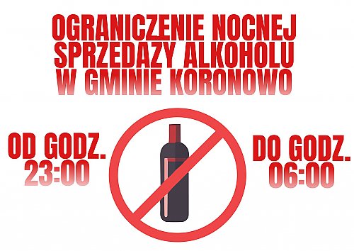 Mieszkańcy Koronowa zadecydują, czy będzie zakaz nocnej sprzedaży alkoholu