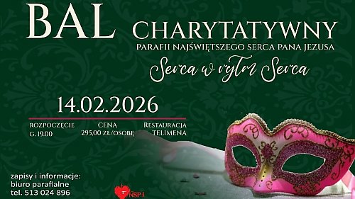 Wytańczą wsparcie dla małego Maksia! Parafia Najświętszego Serca Pana Jezusa w Bydgoszczy zaprosiła na  Walentynkowy Bal Charytatywny