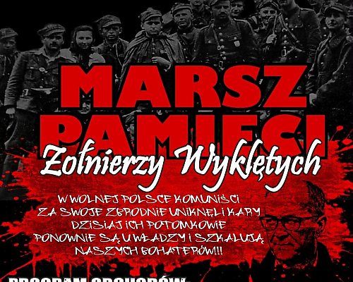 Bydgoscy Patrioci  zapraszają na marsz! To forma uczczenia Narodowego Dnia Pamięci Żołnierzy Wyklętych