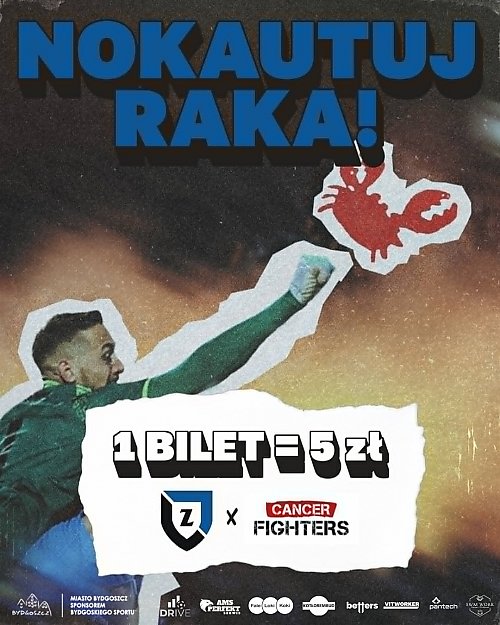 Zawisza zaprasza na mecz z Flotą i wspiera fundację „cancer FIGHTERS” [ZAPOWIEDŹ]