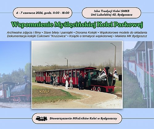 Wspomnienie Myślęcińskiej Kolei Parkowej. Kolejowa podróż do bydgoskich wspomnień