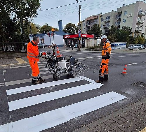 Odświeżają oznakowanie na bydgoskich ulicach. Prace także na głównych rondach