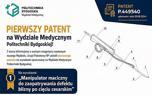 Patent dla Politechniki Bydgoskiej. Wynalazek ma pomóc w leczeniu blizn po cesarskim cięciu