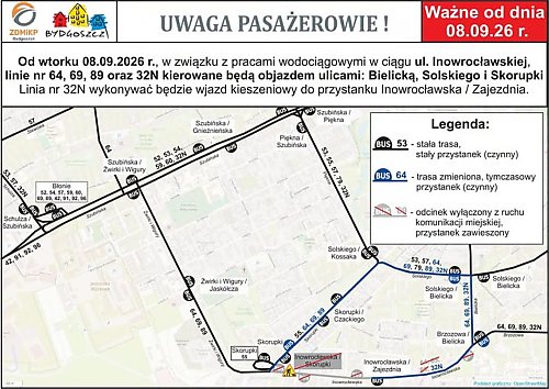Duże zmiany na Górzyskowie. Inowrocławska zamknięta, autobusy pojadą objazdem