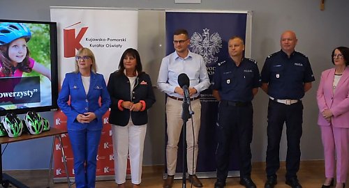 Kaski dla młodych rowerzystów. W Bydgoszczy ruszyła wojewódzka akcja bezpieczeństwa