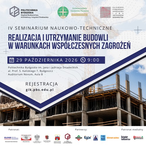 Bezpieczeństwo infrastruktury w czasach nowych zagrożeń. Seminarium na Politechnice Bydgoskiej